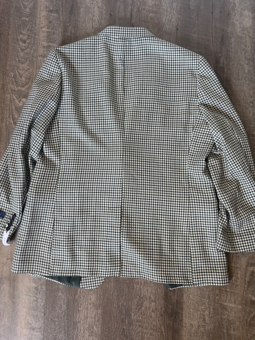 Stafford Classic Green Houndstooth Sport Coat-Size 48R - Picture 2 of 13